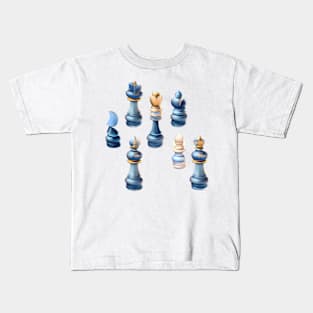 Unique Chessboard in Watercolors Kids T-Shirt